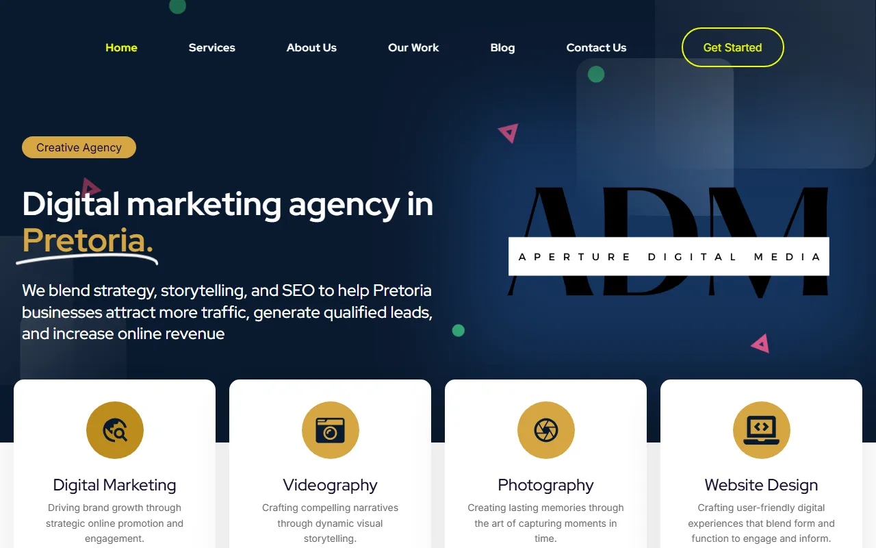 Aperture Digital Media website