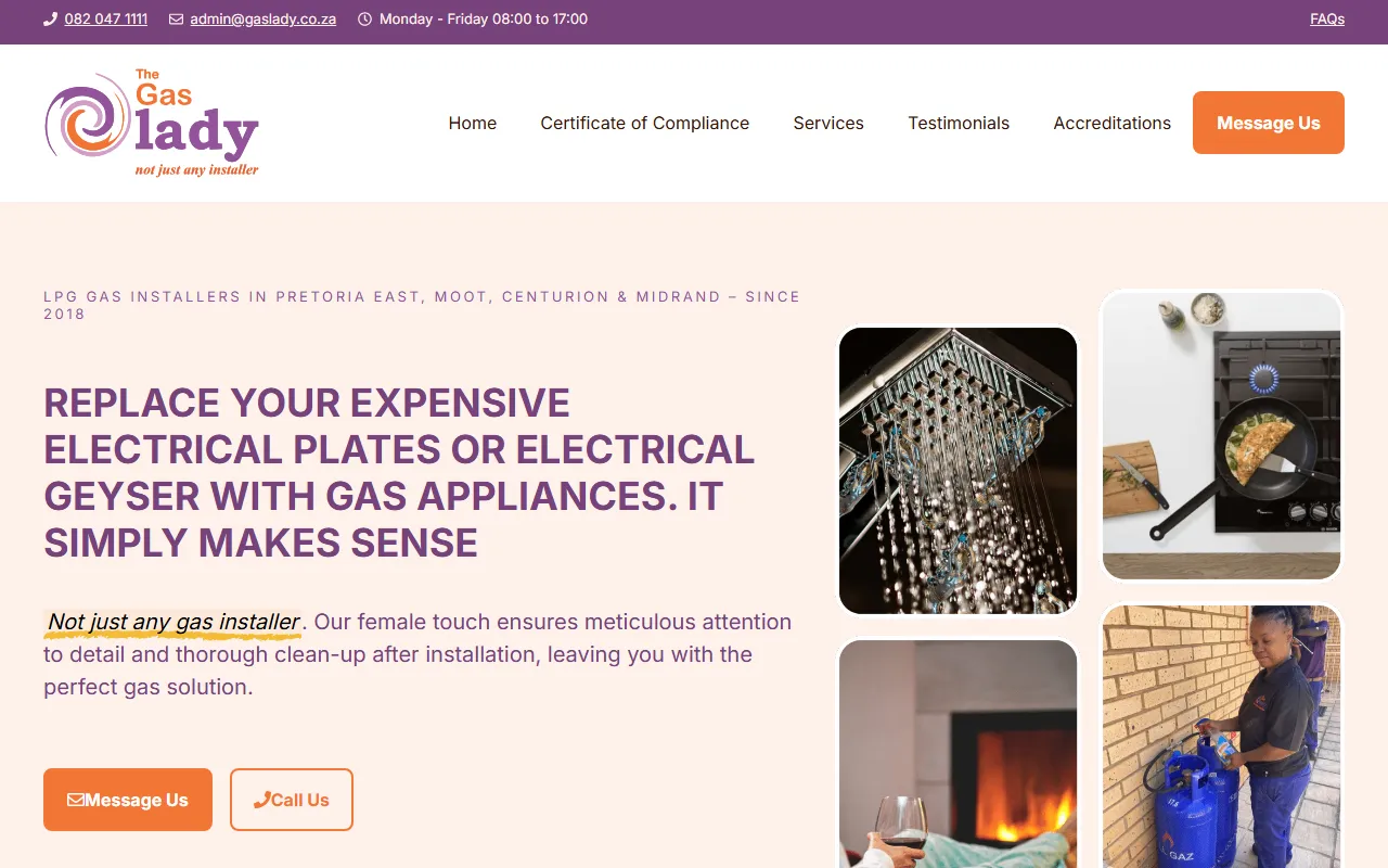 The Gas Lady website
